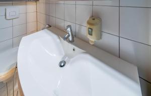 Koupelna v ubytování Attraktive Ferienwohnung Wagr,