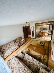 a living room with two couches and a table at Lukare Apartman 1 in Novi Pazar +20 photos
