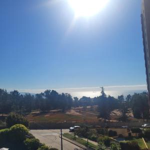 a view of the ocean from a building at Jardín del Mar in Viña del Mar