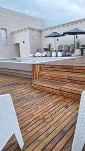 Balkón nebo terasa v ubytování Hotel Alvarado Suites