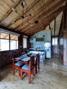 Nhà bếp/bếp nhỏ tại Cabaña Loto - Paipa