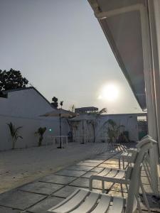 Balkón nebo terasa v ubytování Avi Guesthouse