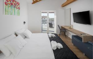 Postel nebo postele na pokoji v ubytování Villa Blue Moon