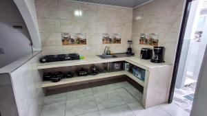 Kuchyň nebo kuchyňský kout v ubytování Apartamento Julieta