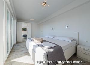 Posteľ alebo postele v izbe v ubytovaní Ferienhaus Elias Nikola