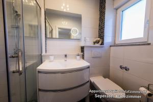 Kúpeľňa v ubytovaní Ferienhaus Elias Nikola