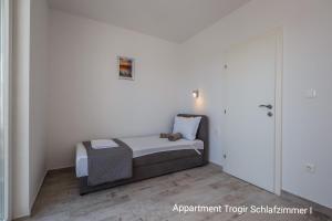 Posteľ alebo postele v izbe v ubytovaní Ferienhaus Elias Nikola