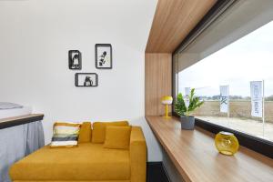 O zonă de relaxare la miniLOFT apartments Leonding