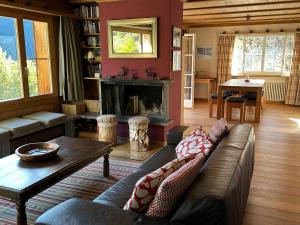 Posezení v ubytování Chalet Im Wieselti