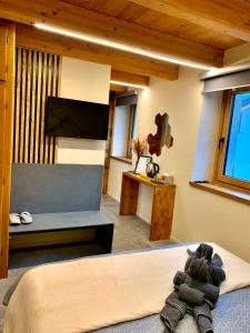 TV a/nebo společenská místnost v ubytování Casa "Arvier" CIR n 0046