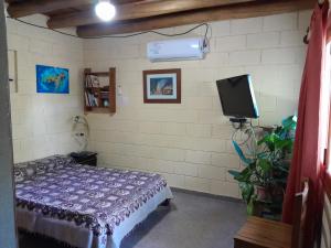 Et tv og/eller underholdning på Dpto La Bicicleta solar