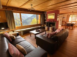 Posezení v ubytování Chalet Im Wieselti