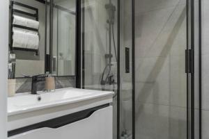 Koupelna v ubytování Chisinau Apartments Shadow