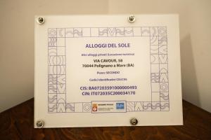 Certifikát, hodnocení, plakát nebo jiný dokument vystavený v ubytování ALLOGGI DEL SOLE