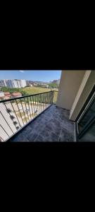 a view of a balcony of a building at M&E Prishtina apartment in Prishtinë