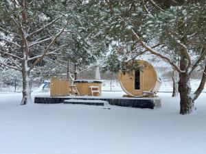Ossona Rest, prywatne SPA - sauna balia, domek na wyłączność om vinteren