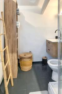 Ένα μπάνιο στο Studio cosy au cœur de Ploërmel - 20 m² avec terrasse