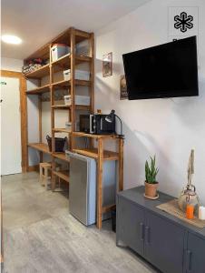 Kuchyň nebo kuchyňský kout v ubytování Marek Ski Studio 405