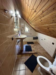Koupelna v ubytování Apartmány Pieniny
