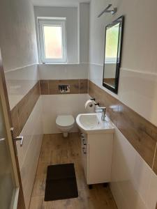 Koupelna v ubytování Apartmány Pieniny