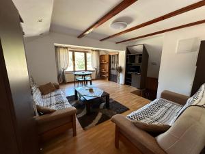 Posezení v ubytování Apartmány Pieniny