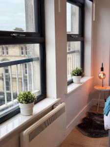 Et opholdsområde på Luxury Super-King Bed Flat in Town Centre