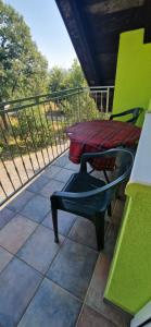 Balkón nebo terasa v ubytování Apartman Mila