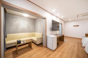 TV a/nebo společenská místnost v ubytování The 7 Business Hotel