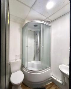 Koupelna v ubytování Hostel Cozzydine