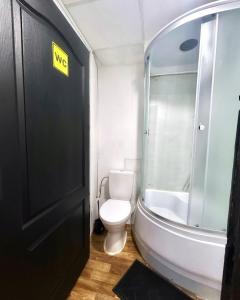 Koupelna v ubytování Hostel Cozzydine