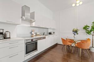 Kuchyň nebo kuchyňský kout v ubytování Art Hotel Vienna