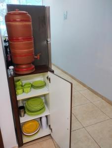 Kuchyň nebo kuchyňský kout v ubytování Apartamento 102 espaçoso e tranquilo