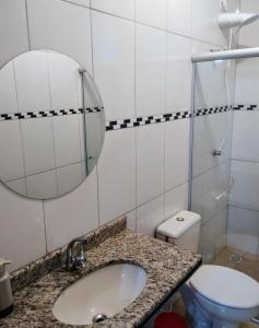 Koupelna v ubytování Apartamento 102 espaçoso e tranquilo