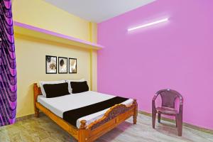 Postel nebo postele na pokoji v ubytování Hotel O Sai Residency + 21 fotografií