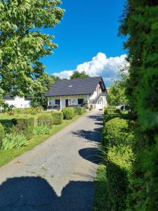 a house with a driveway in front of a house at Apartment Rosandić in Smoljanac