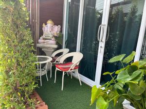 Zahrada ubytování Namthip Homebeach