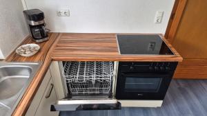 Kuchyň nebo kuchyňský kout v ubytování Alina's DIY-Haus St.Jakob