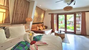 Posezení v ubytování Kies Villas Lombok