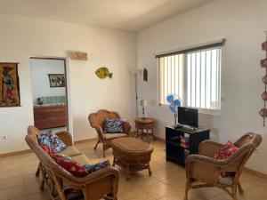 Posezení v ubytování Villa sol e mar