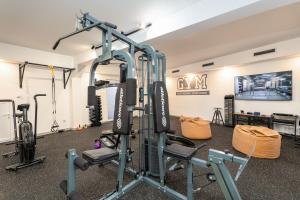 Posilňovňa alebo fitness centrum v ubytovaní Apartments Villa Aura - Adult Only