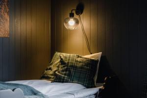 Postel nebo postele na pokoji v ubytování Bergmannshuset