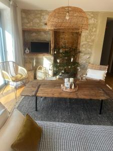 Χώρος καθιστικού στο Gîte de prestige en pleine nature