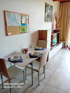 Posezení v ubytování Apartmán Lipno A12