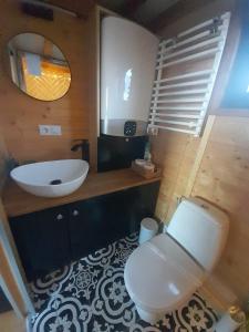 Koupelna v ubytování Natura Tiny House