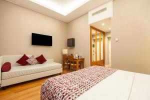 TV a/nebo společenská místnost v ubytování Hotel Delle Nazioni