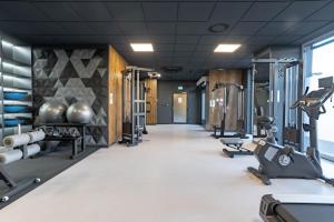 Posilňovňa alebo fitness centrum v ubytovaní WrocApartments WestCenter - Legnicka Residence