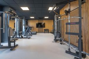 Posilňovňa alebo fitness centrum v ubytovaní WrocApartments WestCenter - Legnicka Residence