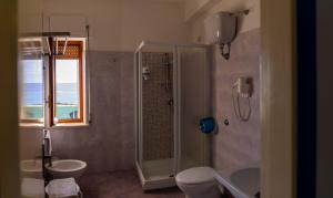 Koupelna v ubytování Hotel dei Focesi