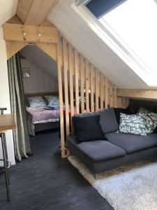 Χώρος καθιστικού στο Studio au cœur du sancy