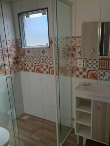 Koupelna v ubytování Hindu Box Containers e Cabanas